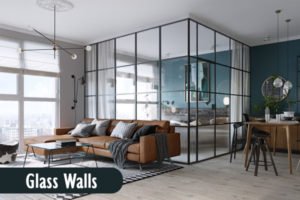glass walls