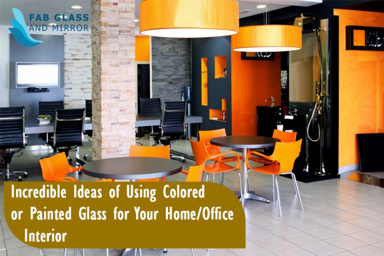 Incredible Ideas of Using Colored or Painted Glass for Your Home/Office Interior