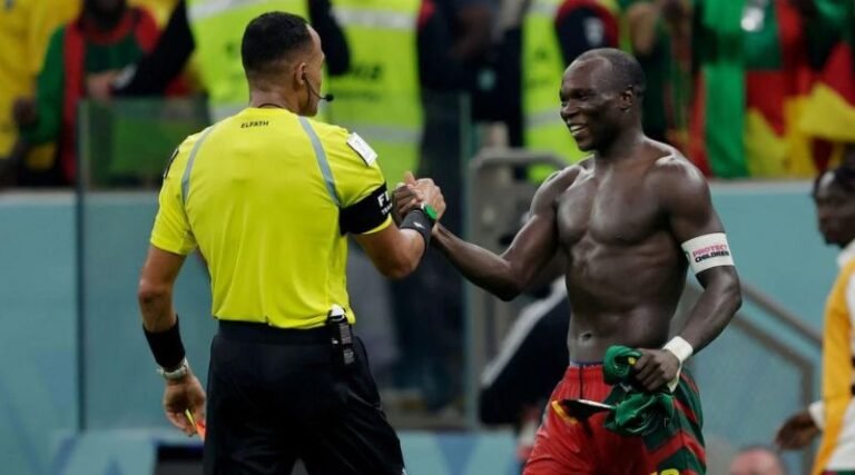 Aboubakar stuns Brazil with Cameroon winner but is sent off for the celebration (2)