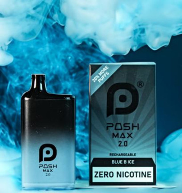 POSH MAX 2.0 – 5200 PUFFS – ZERO NIC – 14ML – DISPLAY 5CT: 